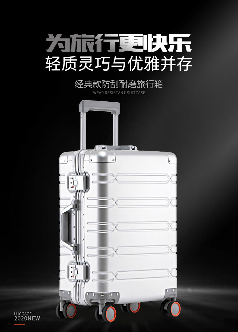 Aluminium Suitcases Wheeled Trolleys Business Trip in USA