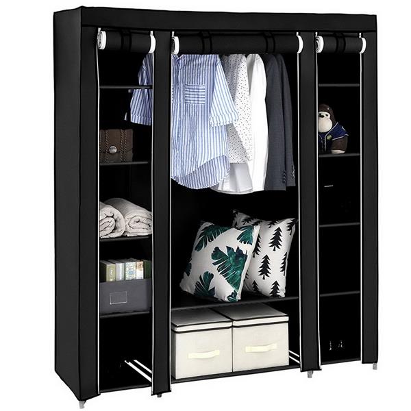 Portable Clothes Closet Wardrobe Storage Organizer IN USA.