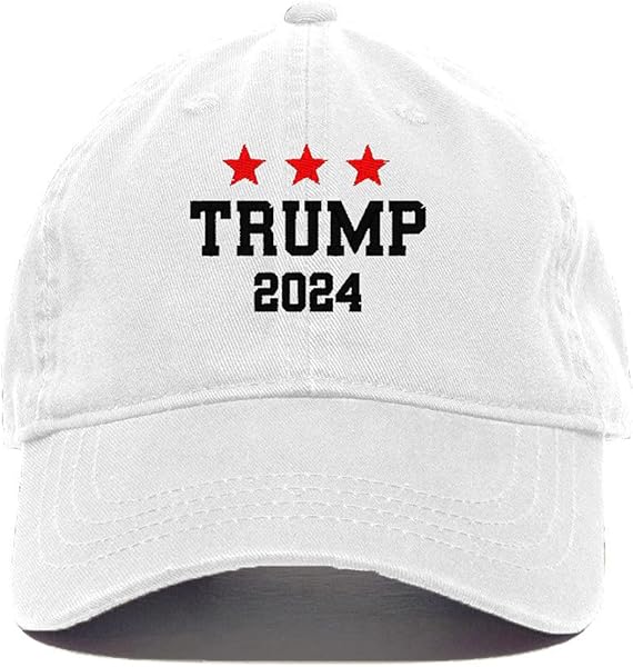 Trump 2024 Baseball Cap Embroidered Cotton Ad in USA