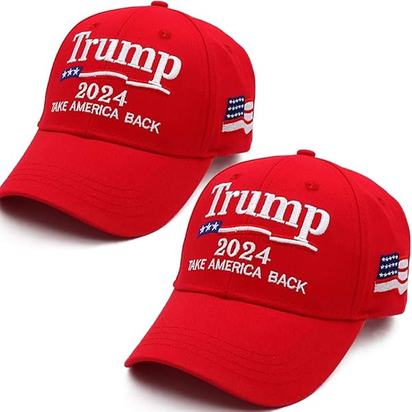 2 Pack- Trump Hat 2024, Maga Hat, Make Americ in USA