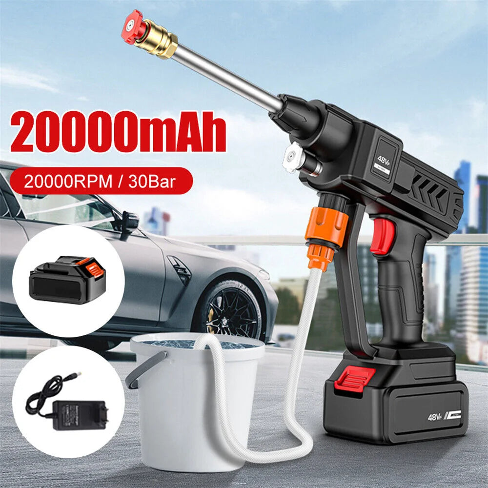 Portable Cordless 48V High Pressure Car Wash Washer Gun Foam Generator