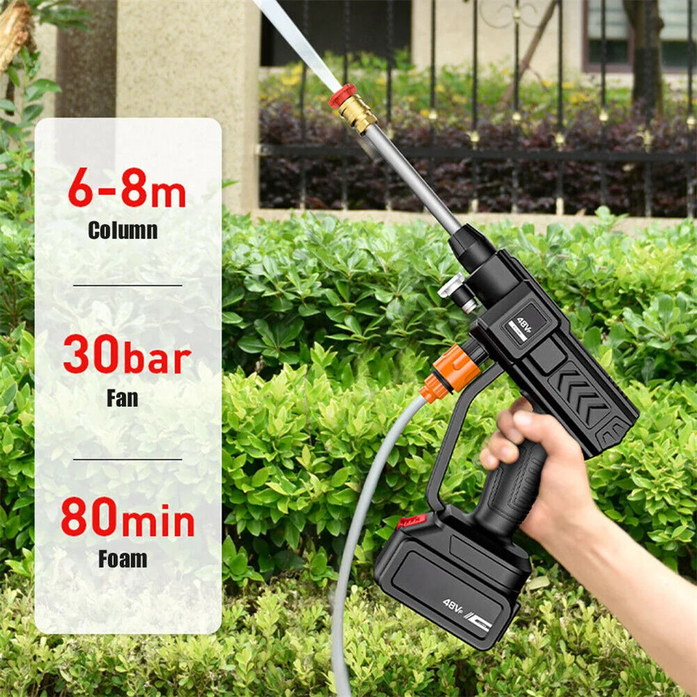 Portable Cordless 48V High Pressure Car Wash Washer Gun Foam Generator