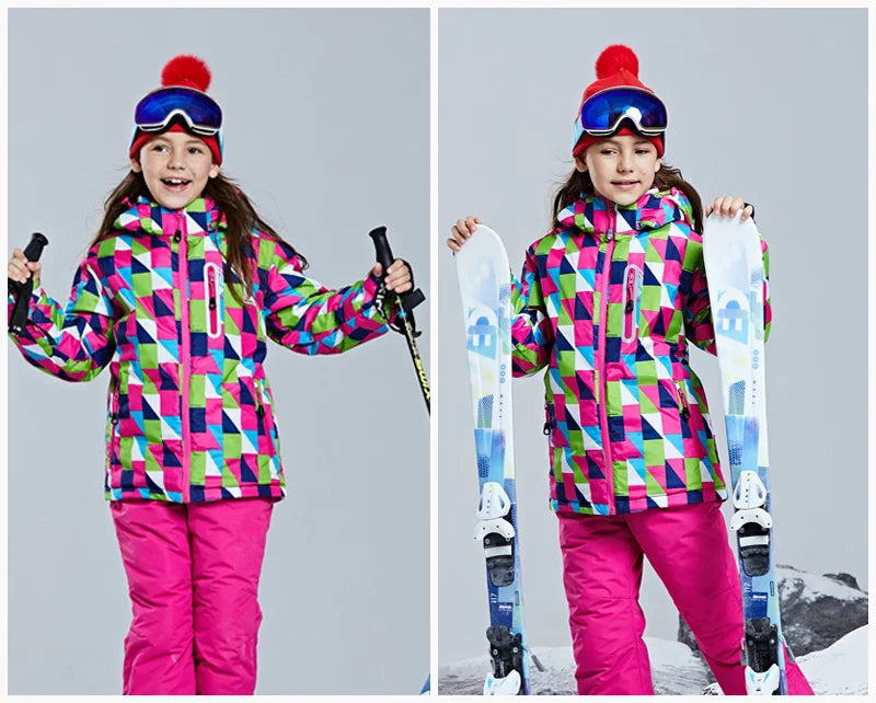 Degrees winter Children jacket boy girl skiing snowsuit Waterproof