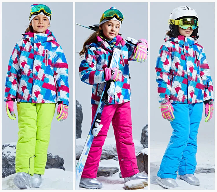 Degrees winter Children jacket boy girl skiing snowsuit Waterproof