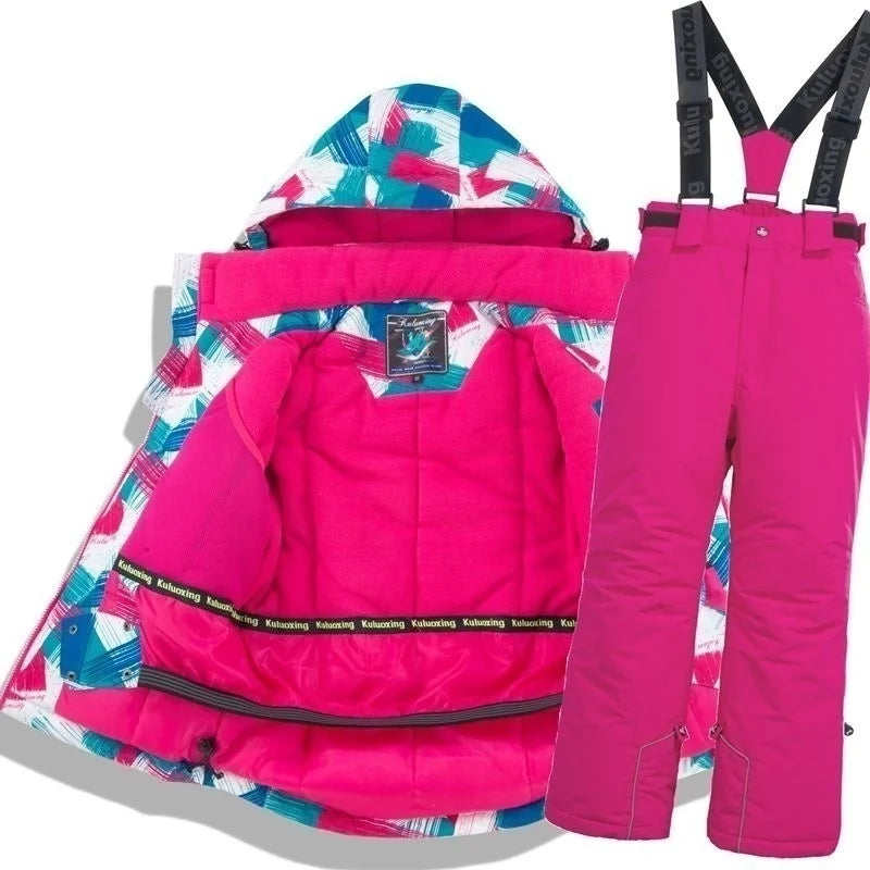 Degrees winter Children jacket boy girl skiing snowsuit Waterproof