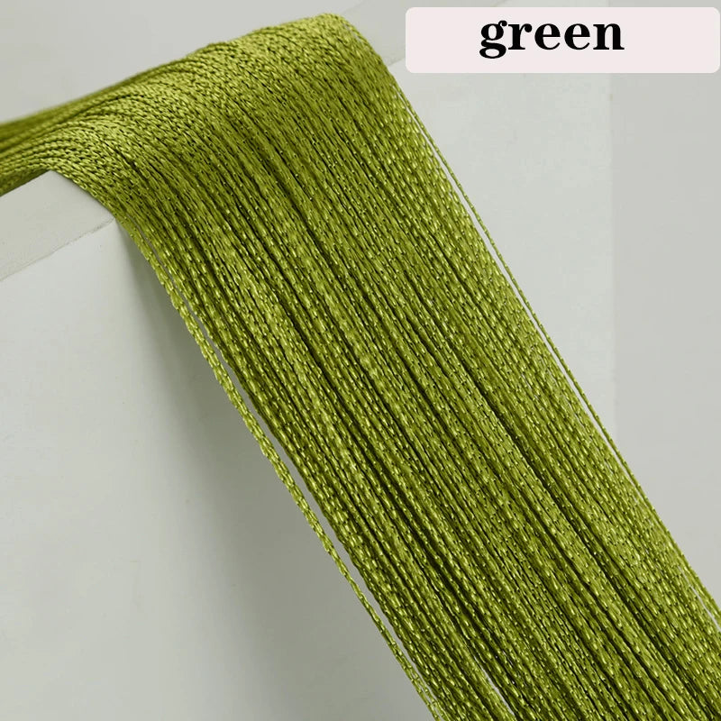 2021 New Multi-color Optional 100CM X 200CM Thread Line Curtains for L