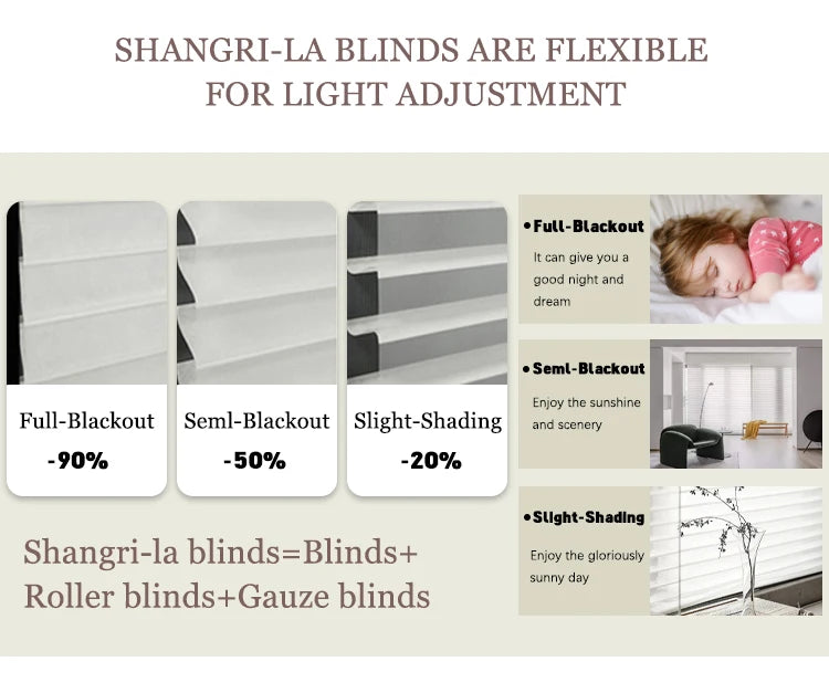 Shangri-La High Quality Shade Blinds Shutters Enhanced