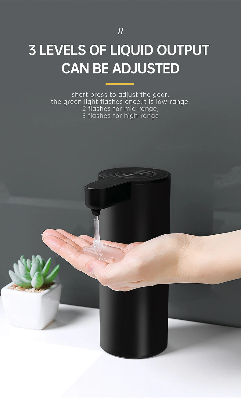 Automatic Sensor Soap Dispenser Black Bathroom Accessories