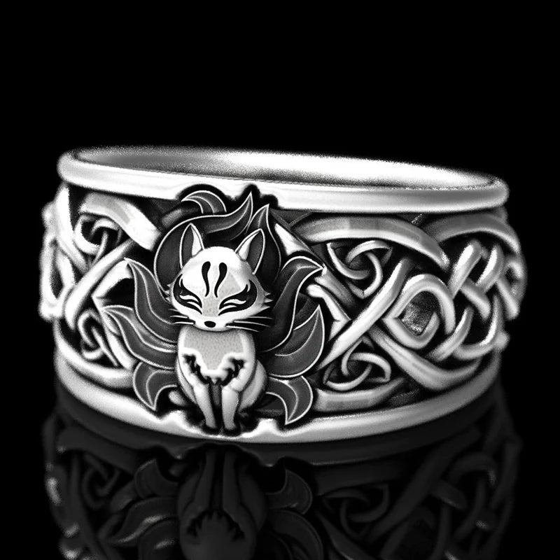 Huitan Viking Nordic Mythology Giant Wolf Men Ring in USA