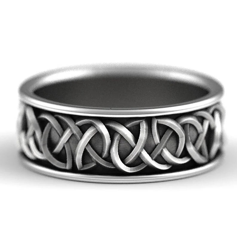 Huitan Viking Nordic Mythology Giant Wolf Men Ring in USA