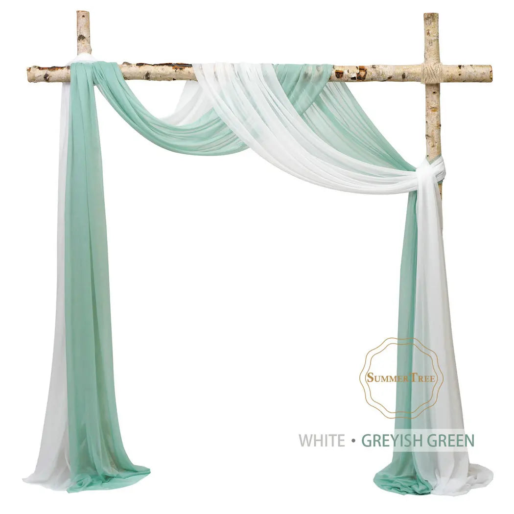 Meters Wedding Sheer Arch Decor Drapes Chiffon IN USA.