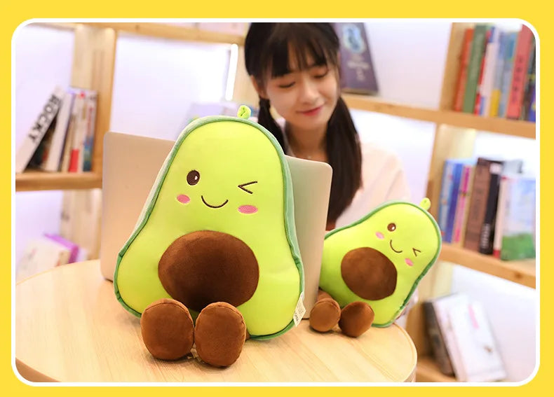 Cute Avocado Stuffed Plush Pillow Toys Kids Filled in USA