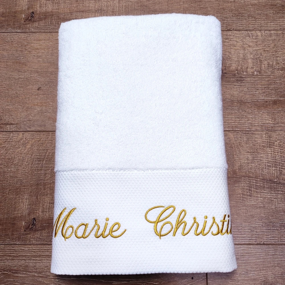 White Towel Customized LOGO Bath Towel Prayer Hand Towel