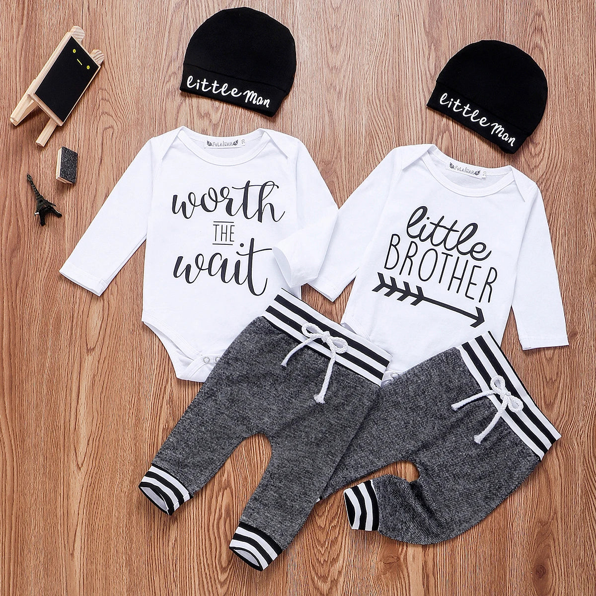 Newborn Infant Baby Boy Clothes Cotton Sets Long Sleeve in USA