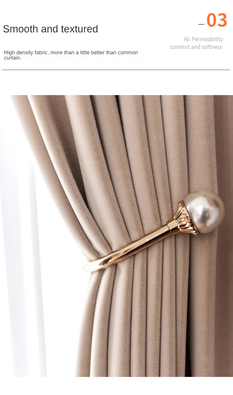 Cream Beige Blackout Australian Cashmere Wool Velvet