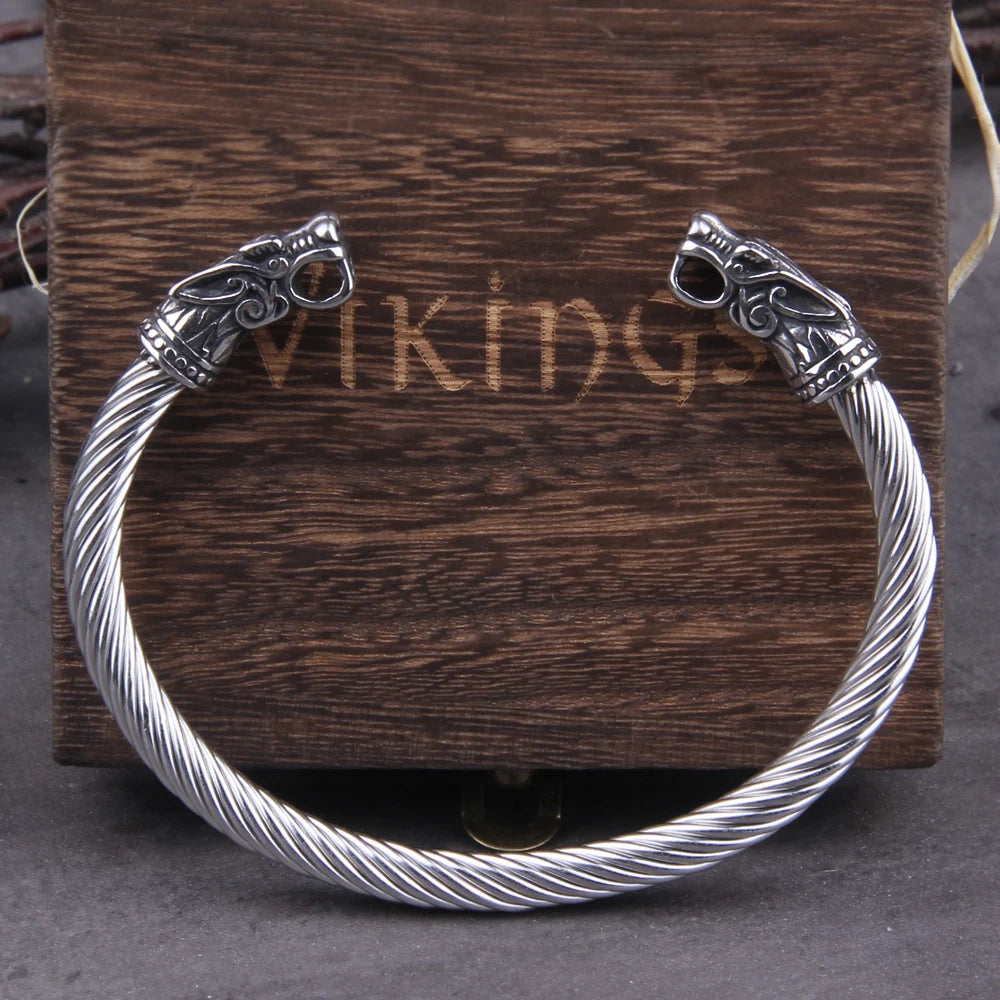 Stainless Steel Nordic Viking Norse Dragon Bracelet in USA