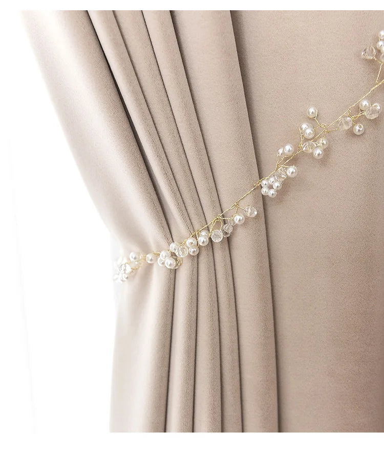 Cream Beige Blackout Australian Cashmere Wool Velvet