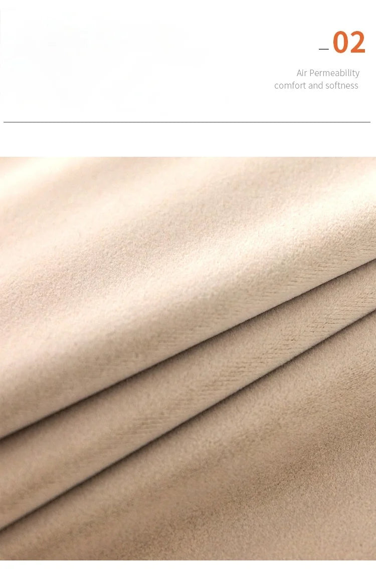 Cream Beige Blackout Australian Cashmere Wool Velvet