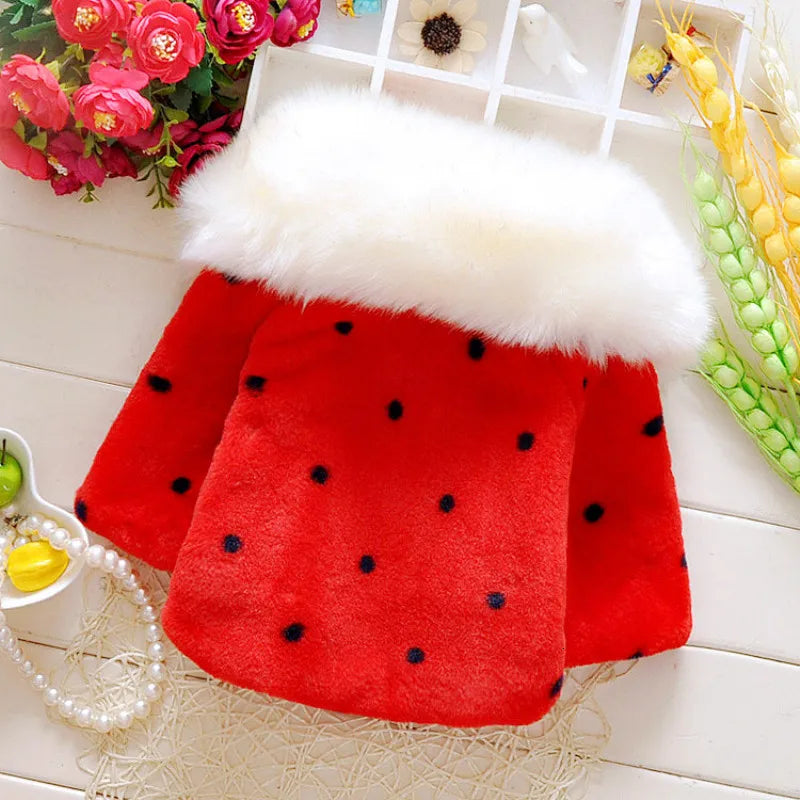 Baby girl clothes winter coat thick warm wool in USA