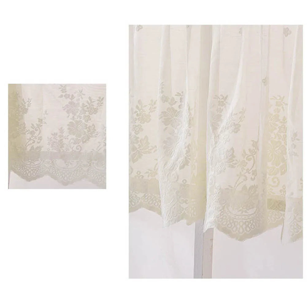 Modern Lace Jacquard Window Curtain Valance Lace in USA