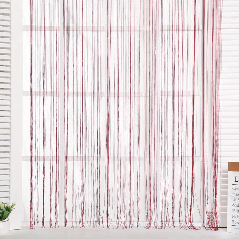 2021 New Multi-color Optional 100CM X 200CM Thread Line Curtains for L