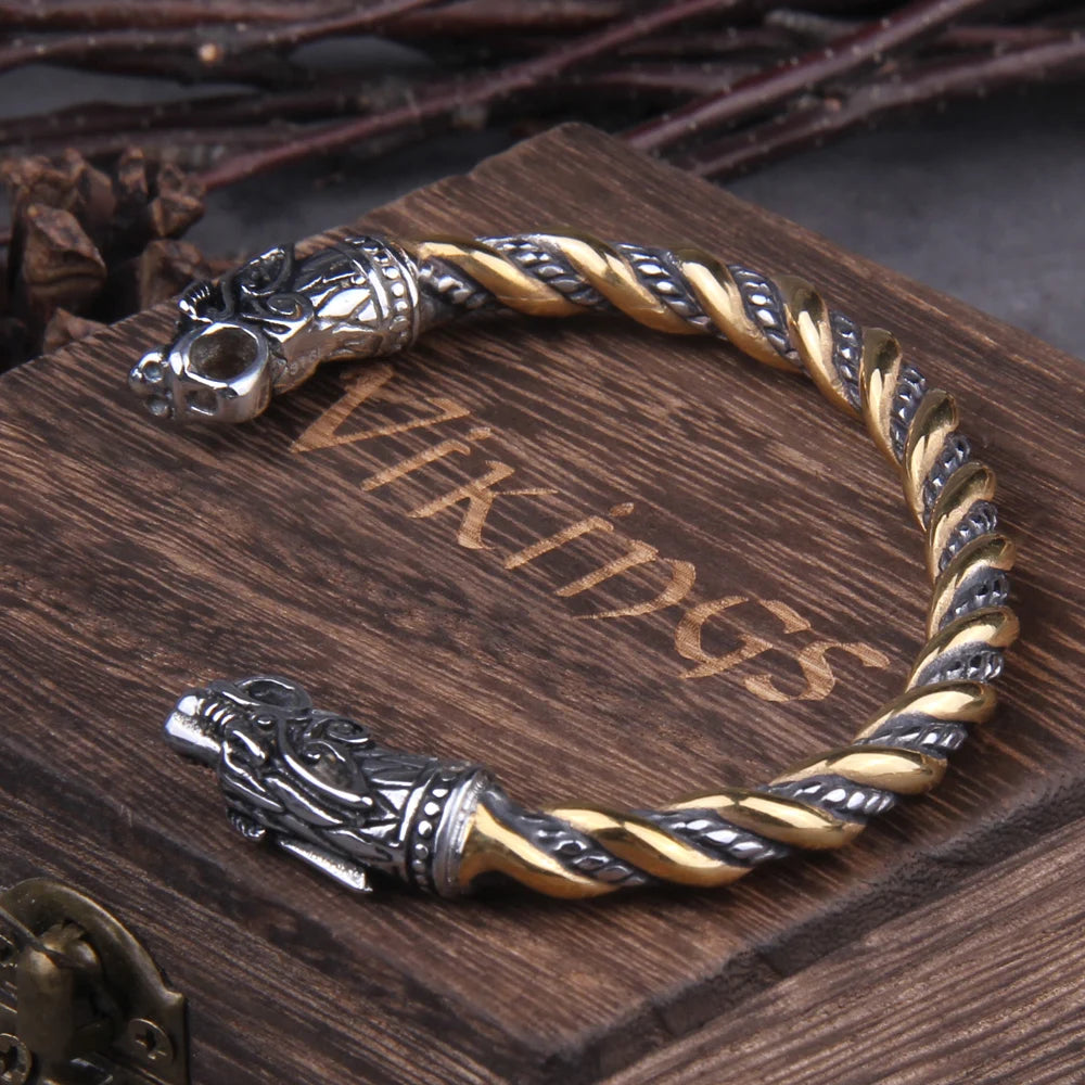 Stainless Steel Nordic Viking Norse Dragon Bracelet in USA