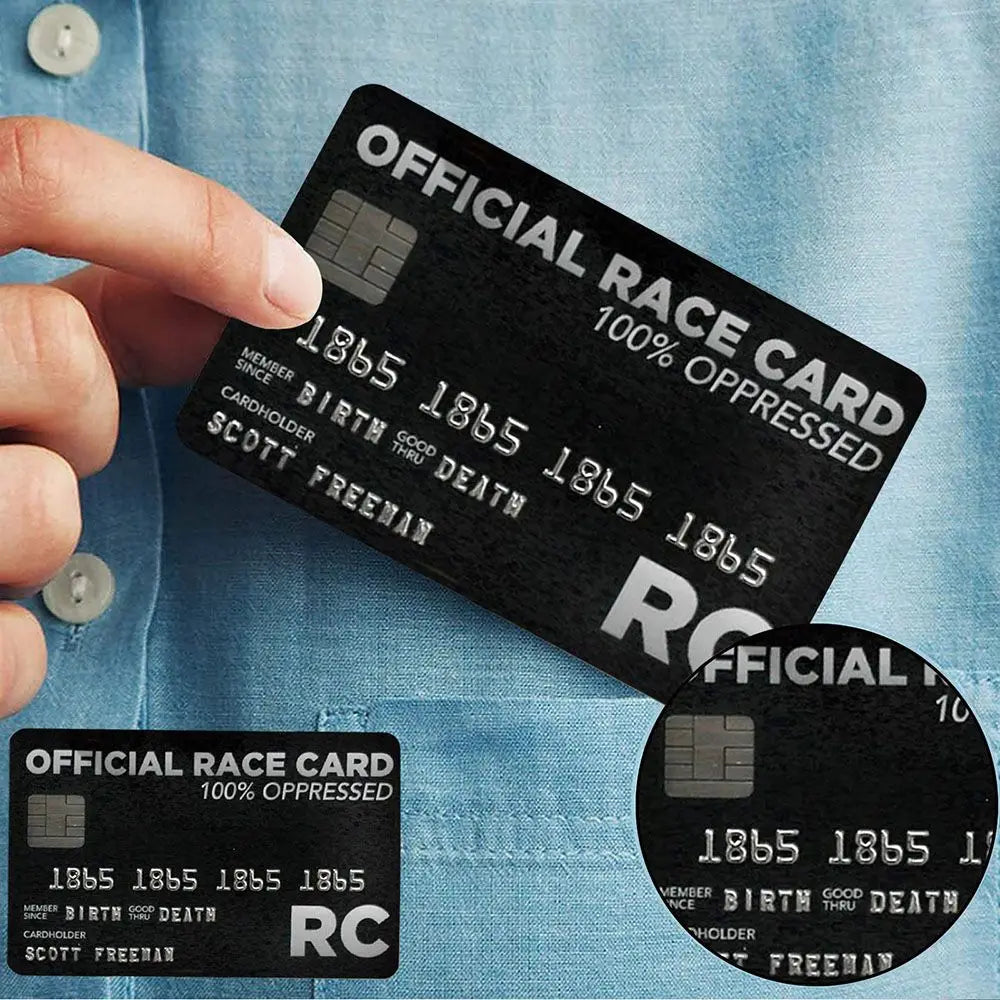 White Privilege Card Credit Card Trumps Everything Official in USA