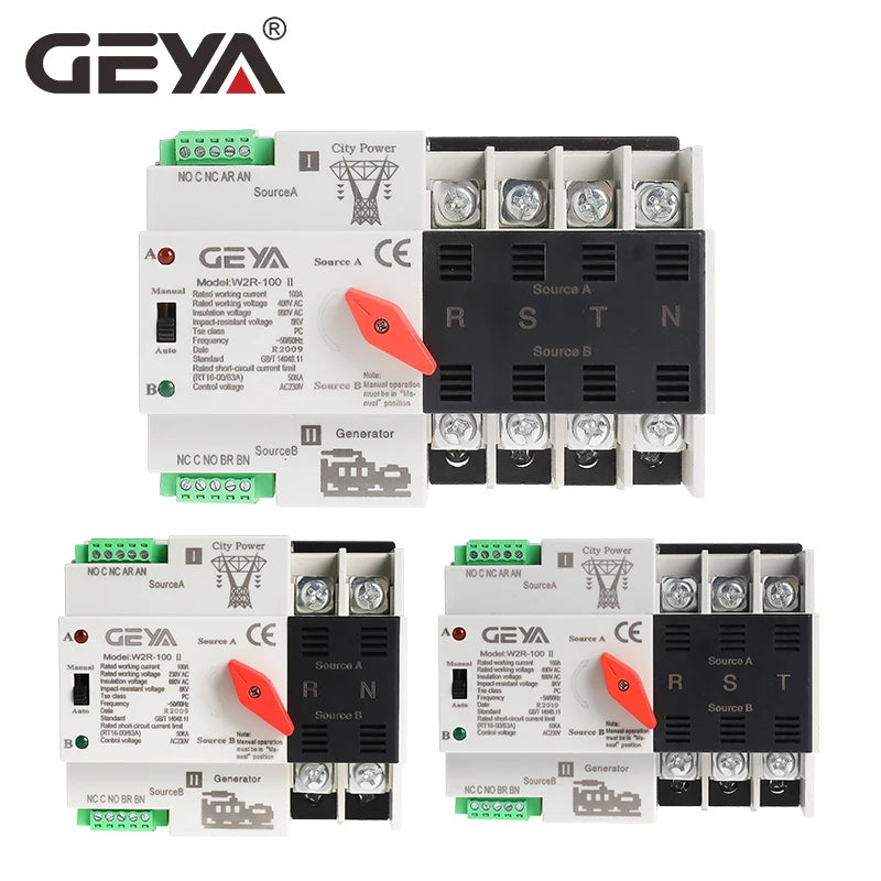 GEYA G Type ATS PC Class Automatic Transfer Switch Electrical Selector