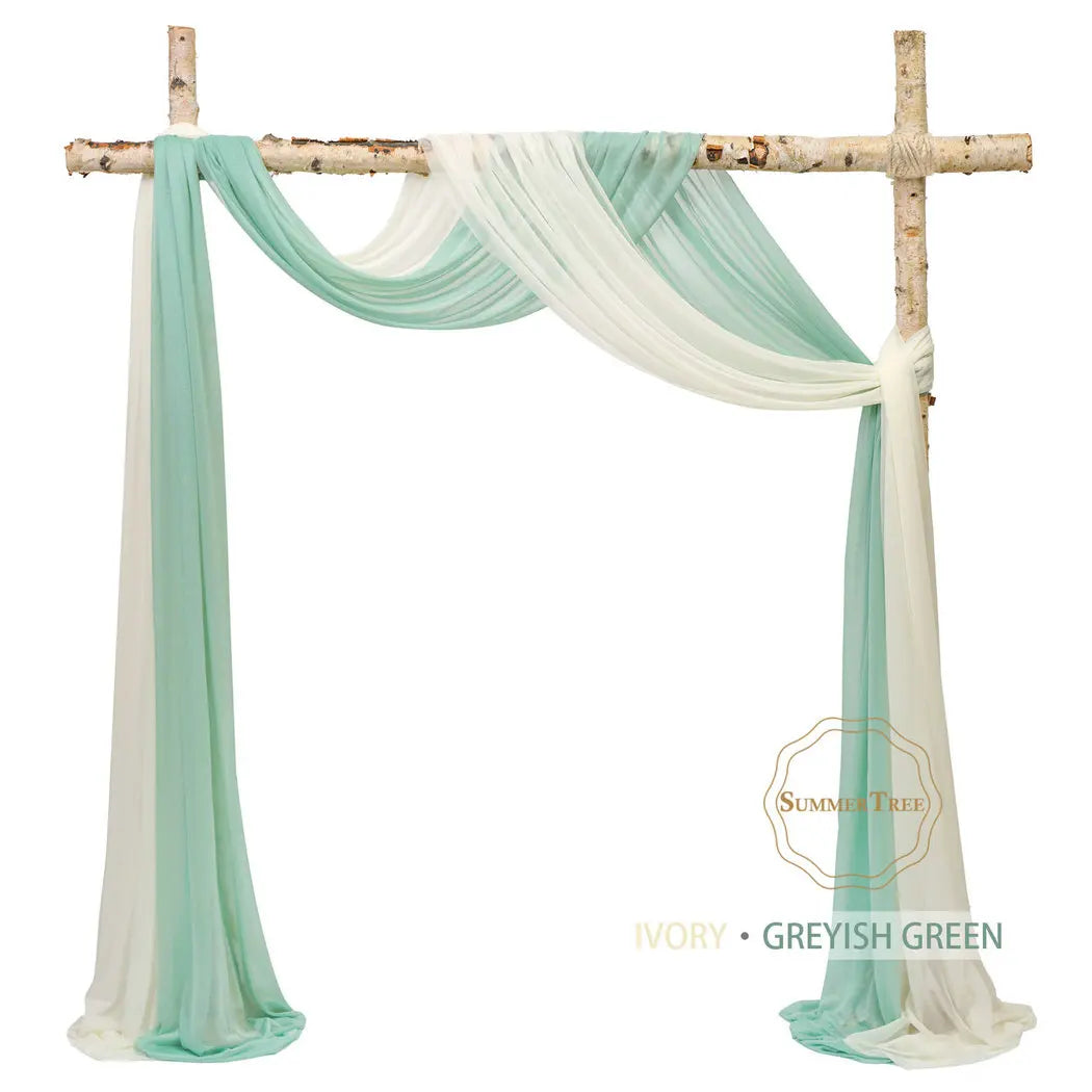 Meters Wedding Sheer Arch Decor Drapes Chiffon IN USA.