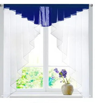 Junwell Polyester Sheer Fashion Pleated Roman Kitchen Curtain in USA