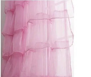 New Hot Ruffle Rod Pocket Organza Window Curtain in USA