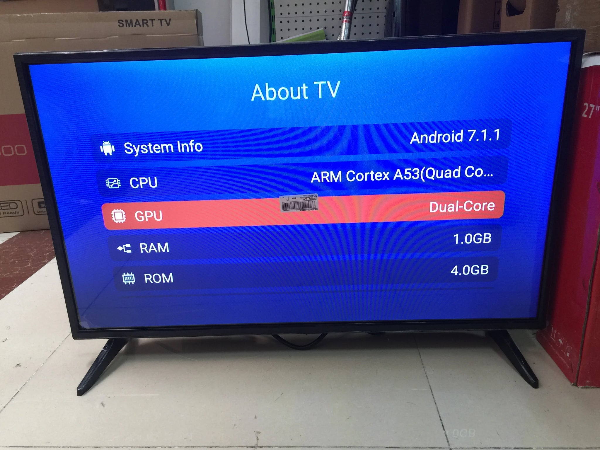 Wifi Smart Android Television DVB led television tv in USA.