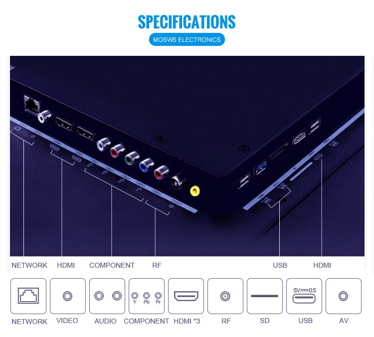 television of multi language wifi TV Android in USA.