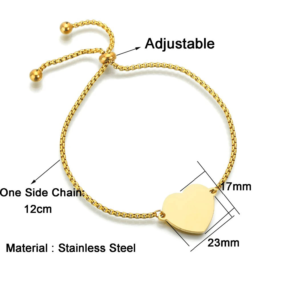 Personalized Stainless Steel Engrave Photo Name Bracelet in USA