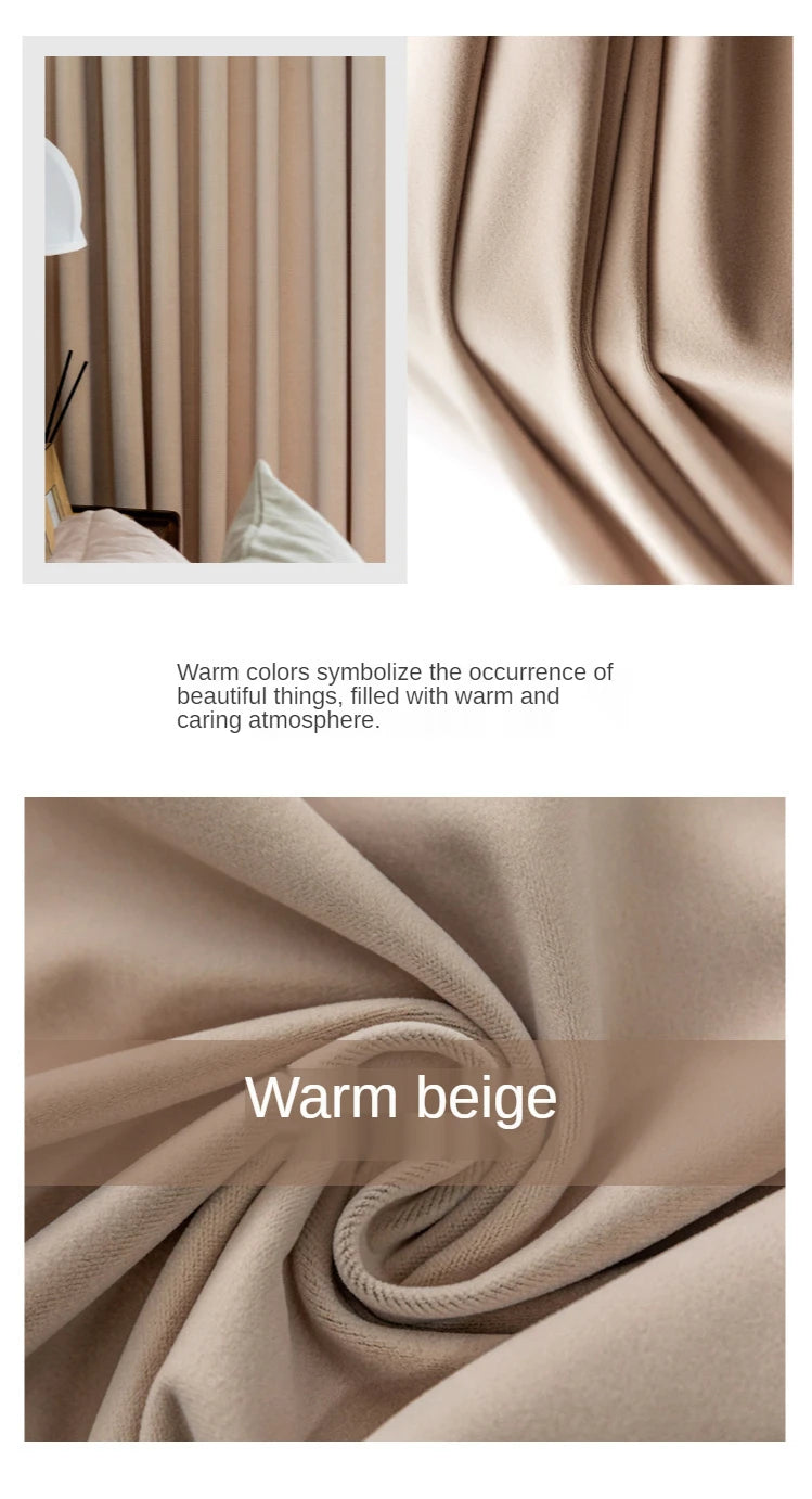 Cream Beige Blackout Australian Cashmere Wool Velvet