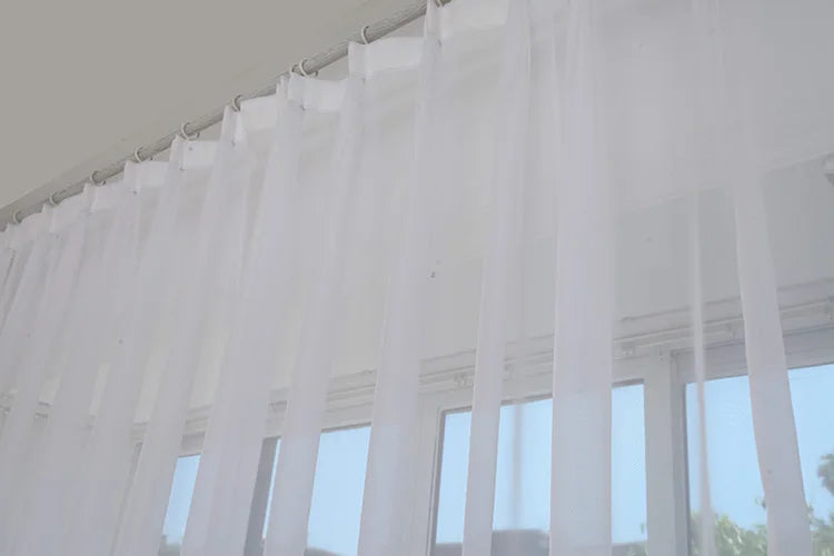 Mordern Simple Sheer Window Curtains Tulle Modern Voile Curtain IN USA.