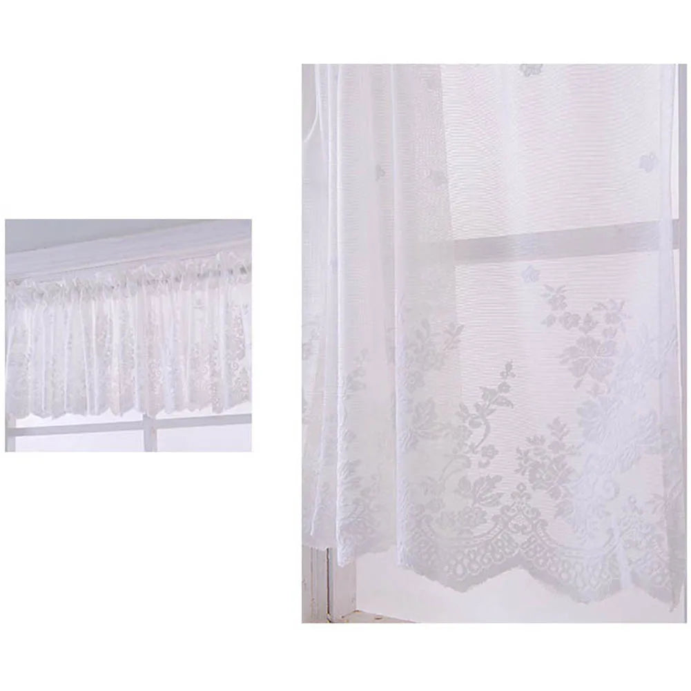 Modern Lace Jacquard Window Curtain Valance Lace in USA