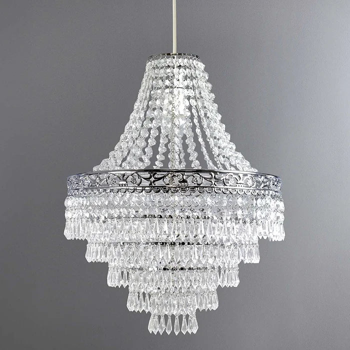 Blenheim Plastic Large Acrylic Chandelier Shade Easy IN USA.