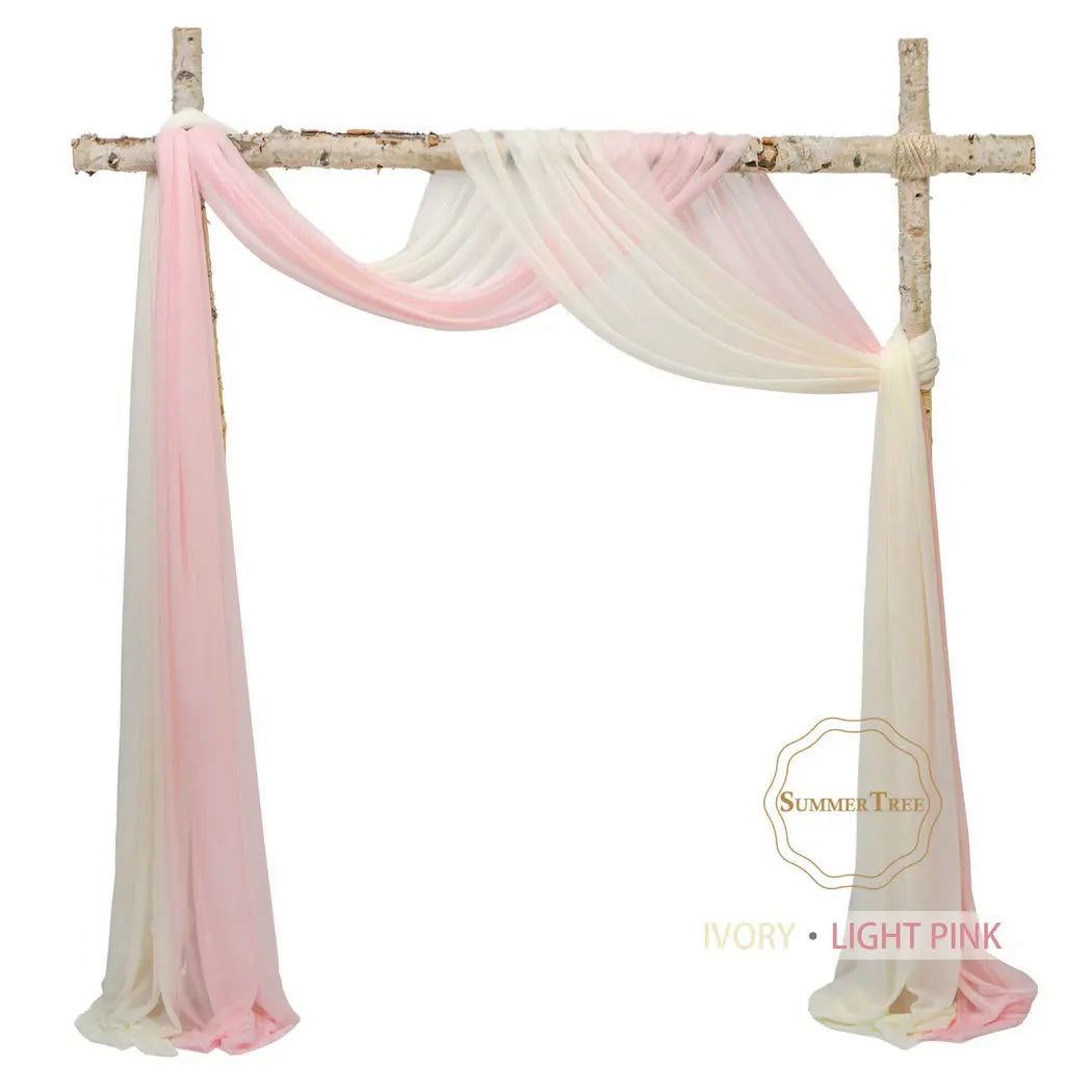 Meters Wedding Sheer Arch Decor Drapes Chiffon IN USA.