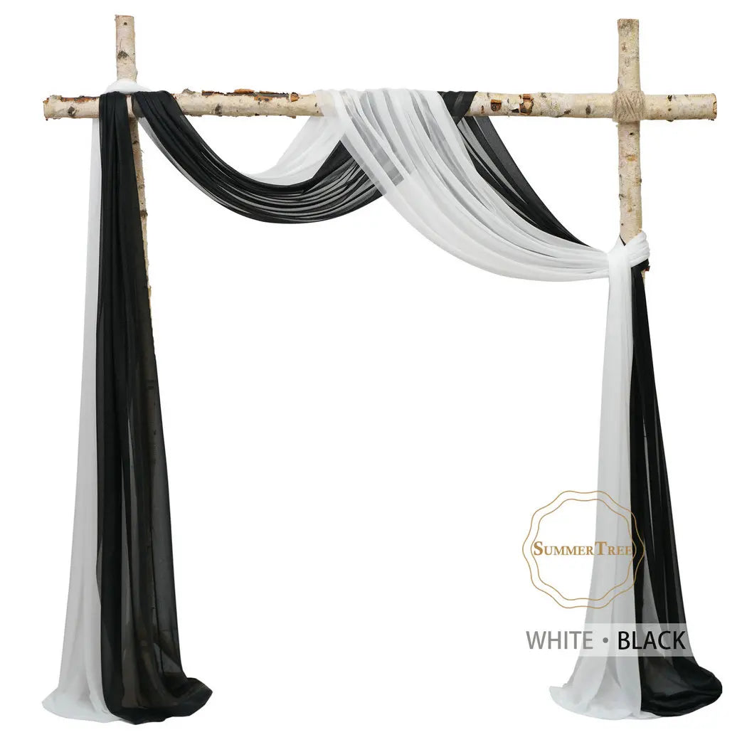 Meters Wedding Sheer Arch Decor Drapes Chiffon IN USA.