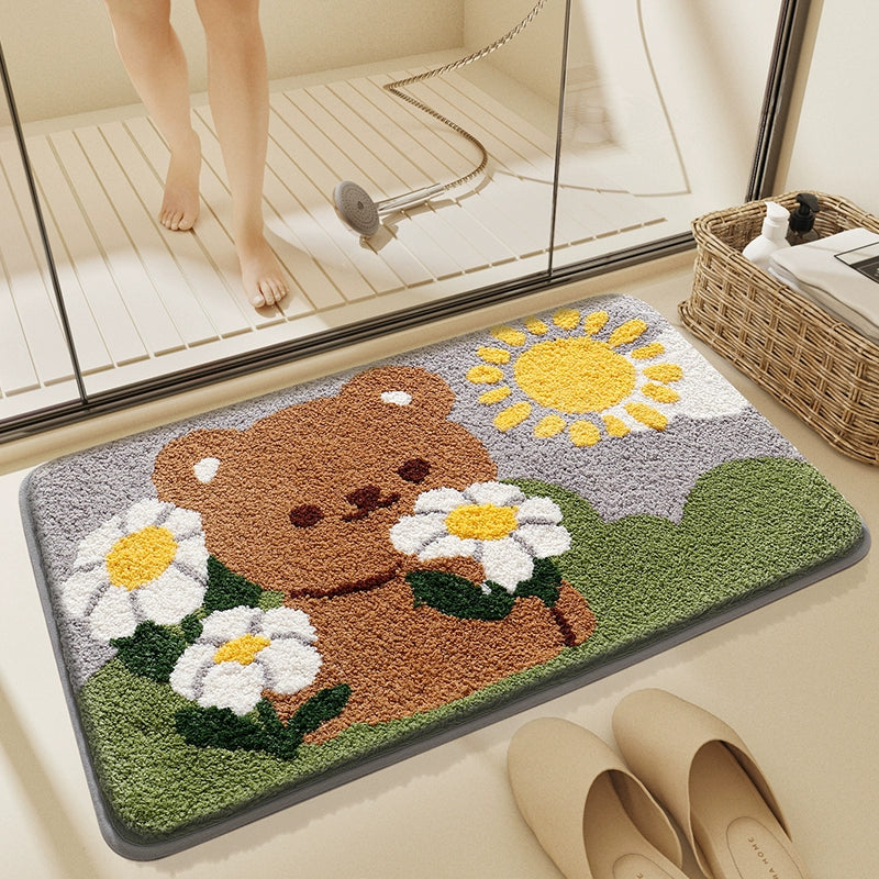 Absorbent Domestic Toilet Entrance Bedroom Floor Mat in USA.