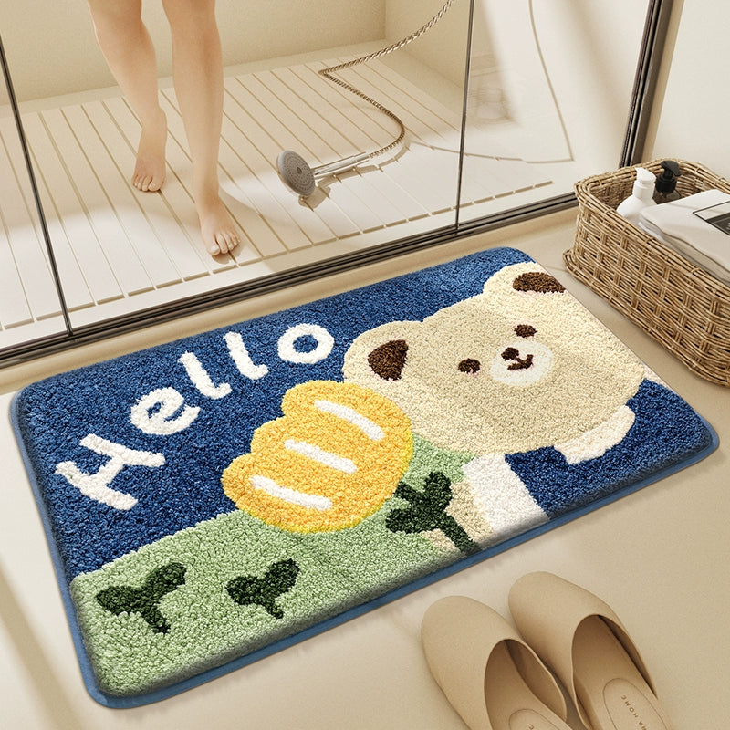 Absorbent Domestic Toilet Entrance Bedroom Floor Mat in USA.