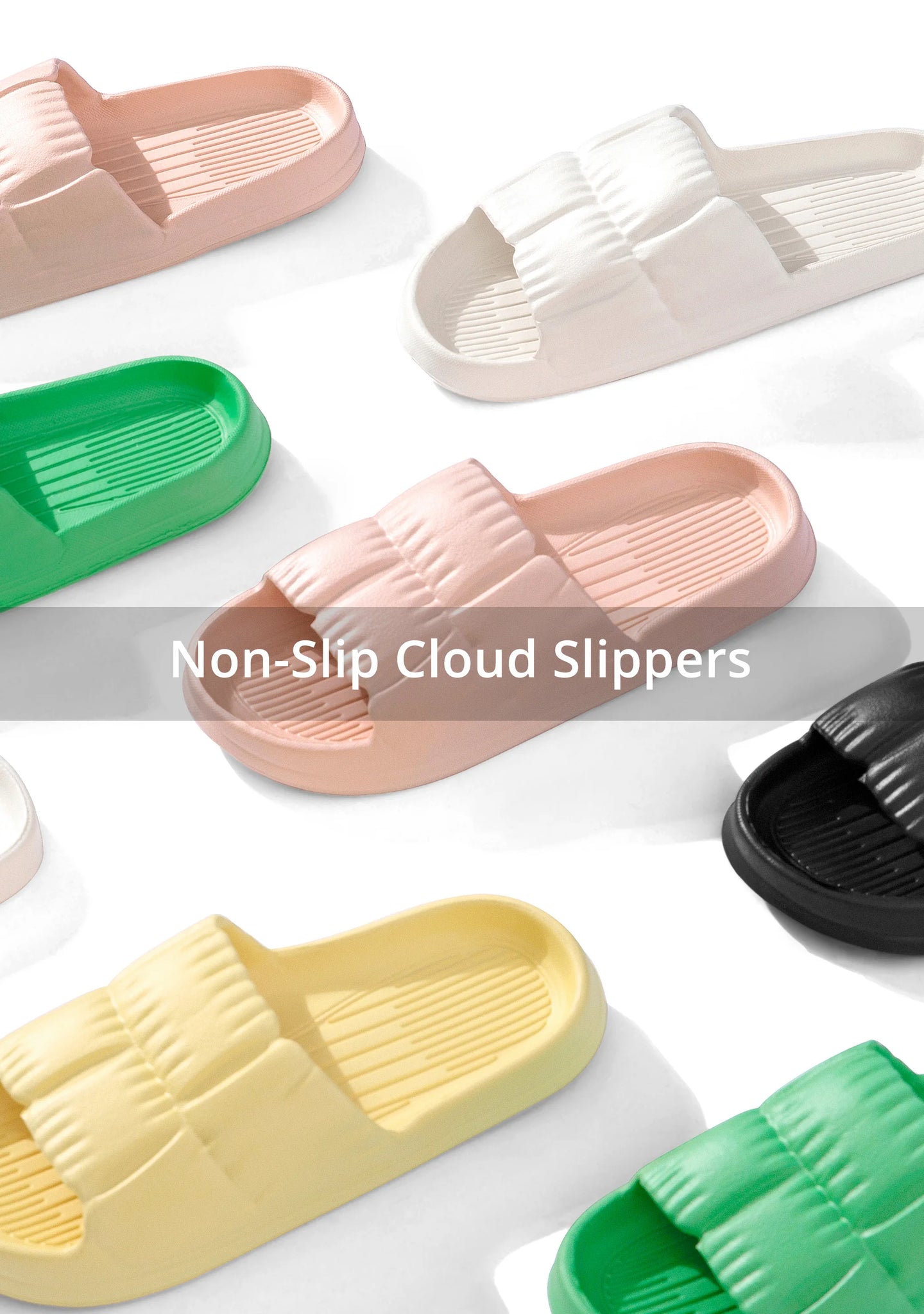 Women Soft Sole Cloud Slippers Thick Platform Indoor Outdoor in USA