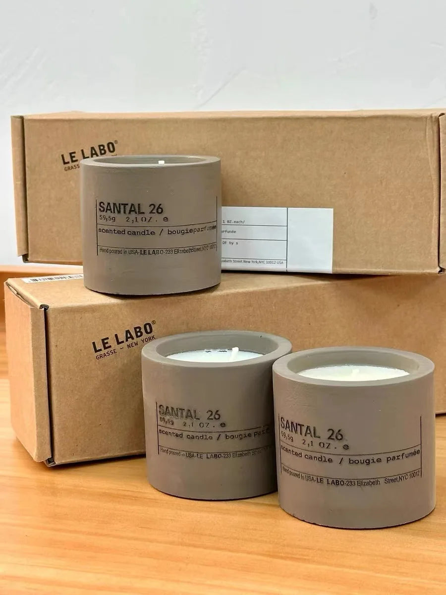 Laboratory Scented Candle Sant Concrete Jar in USA.