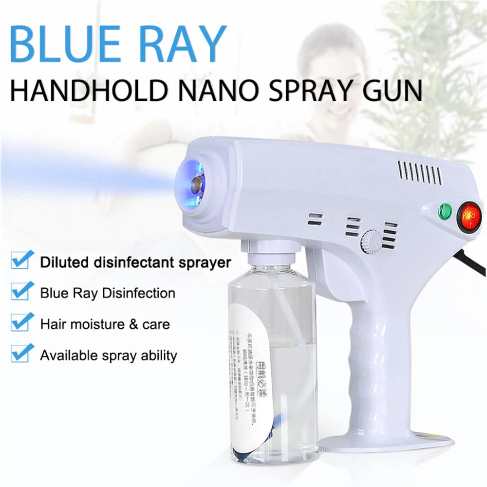 Portable Nano Steam Gun Hair Care Hydration Sprayer Hot Dyeing Care Bl