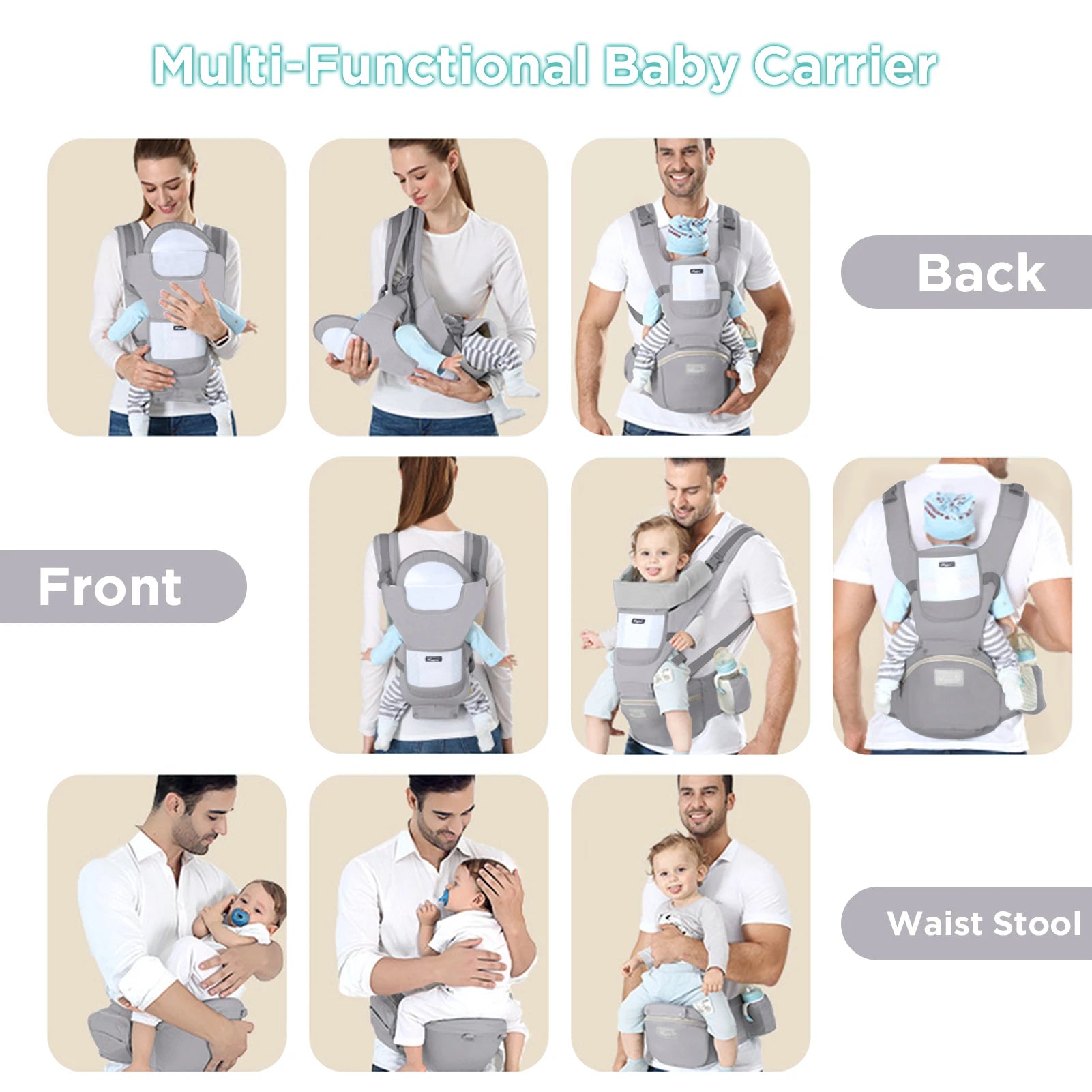 Baby Carrier Ergonomic Infant Multifunctional Waist Stool in USA