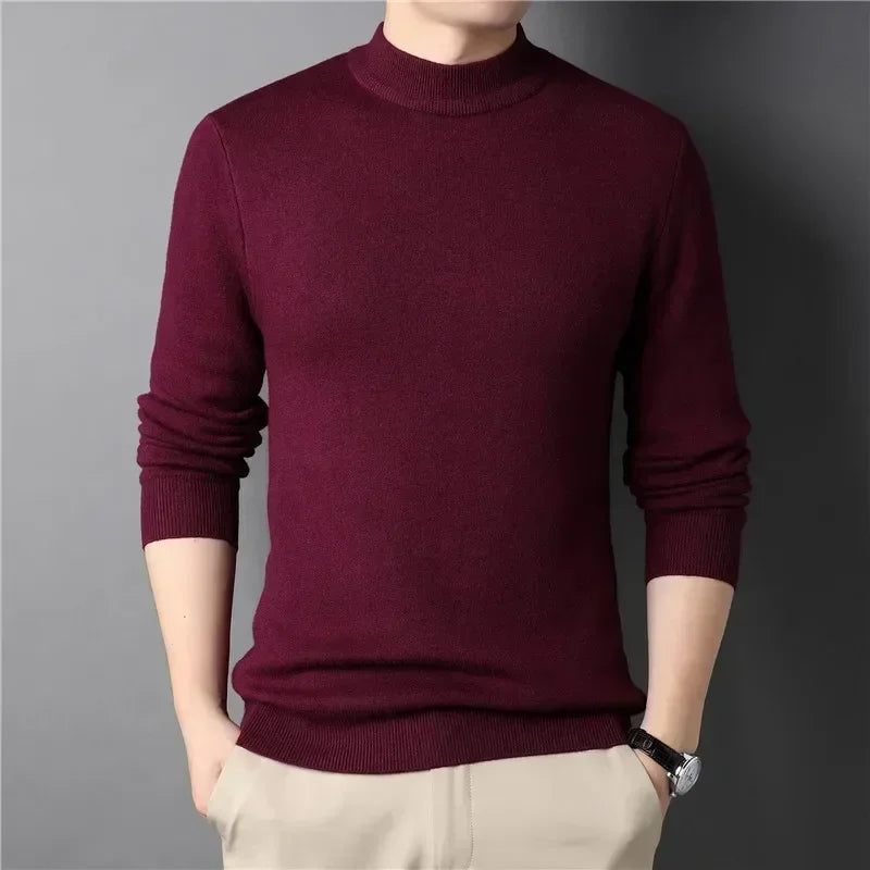 Brand New Men's Cashmere Sweater Half Turtleneck Men IN USA.