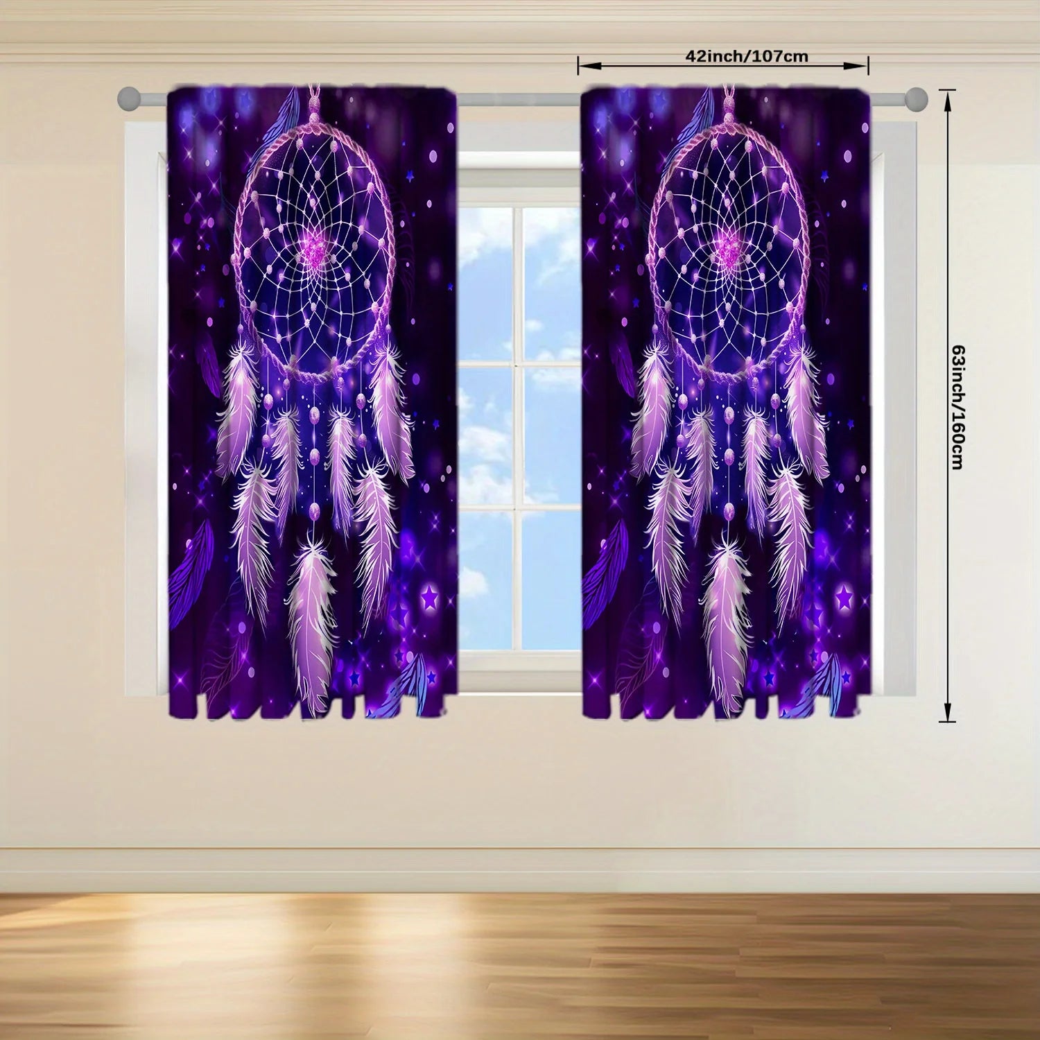 Dream Catcher Printed Curtain for Home Decor in USA