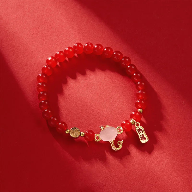 Snake Year Luck Bracelet Women Blessing Amulet in USA