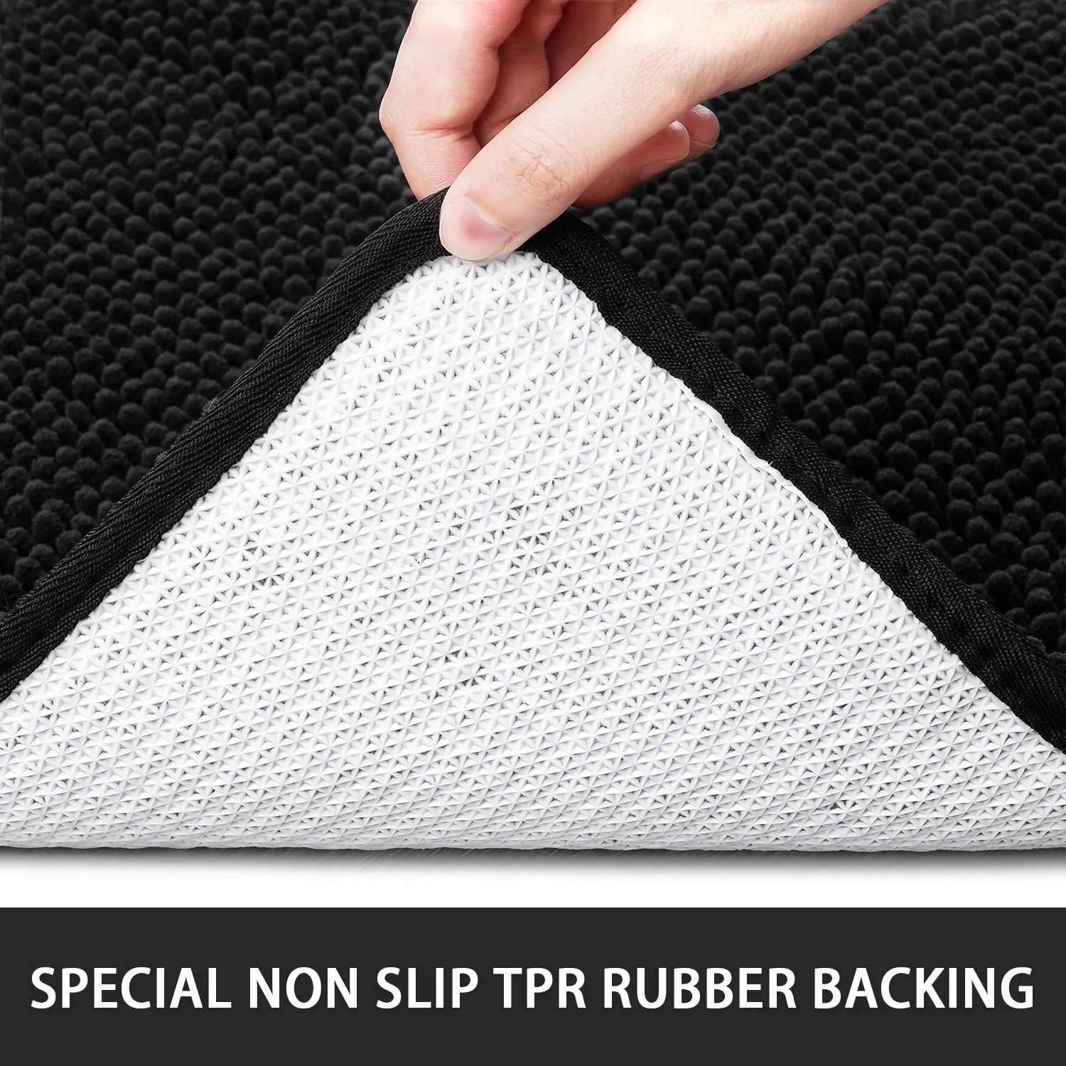 Non-slip super absorbent Bath mat Soft pile Foot mat Bathroom